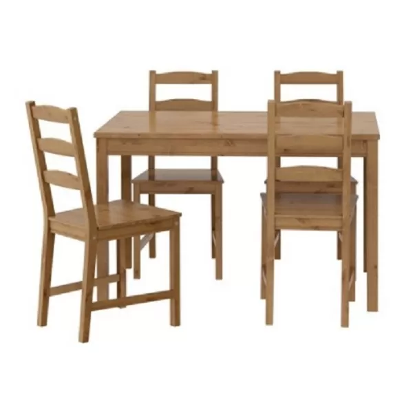 و صندلی غذاخوری 4 نفره چوبی ایکیا JOKKMOKK