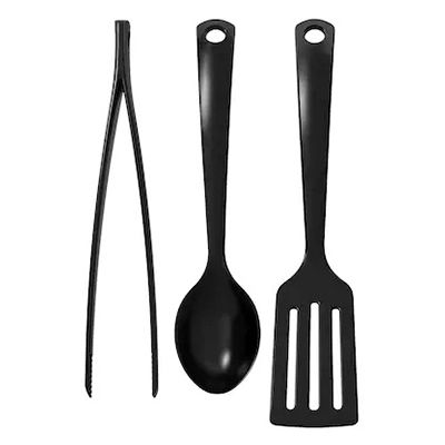 3-piece kitchen utensil set, black
