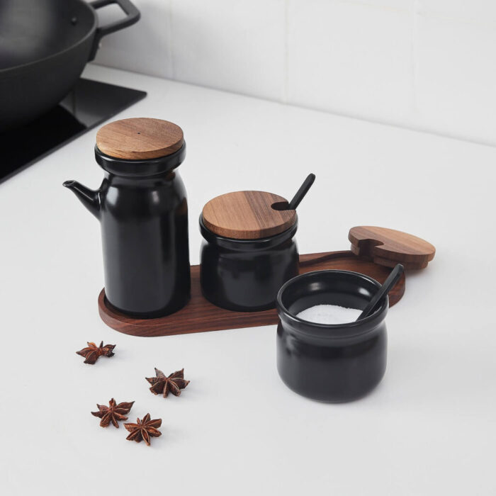 huldhet spice jar with tray set of 3 ceramic black 0995469 pe821738 s5 1024x1024 1