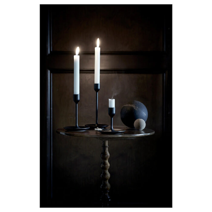 fulltalig candlestick set of 3 black homekade 3