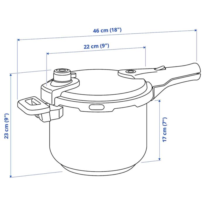 ikea 365 pressure cooker stainless steel 0991655 pe819509 s5