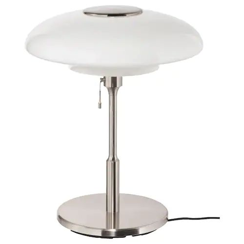 taellbyn table lamp with led bulb nickel plated opal glass 0779143 pe759272 s5 result