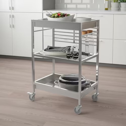 kungsfors kitchen trolley stainless steel 0870890 pe690004 s5 11zon