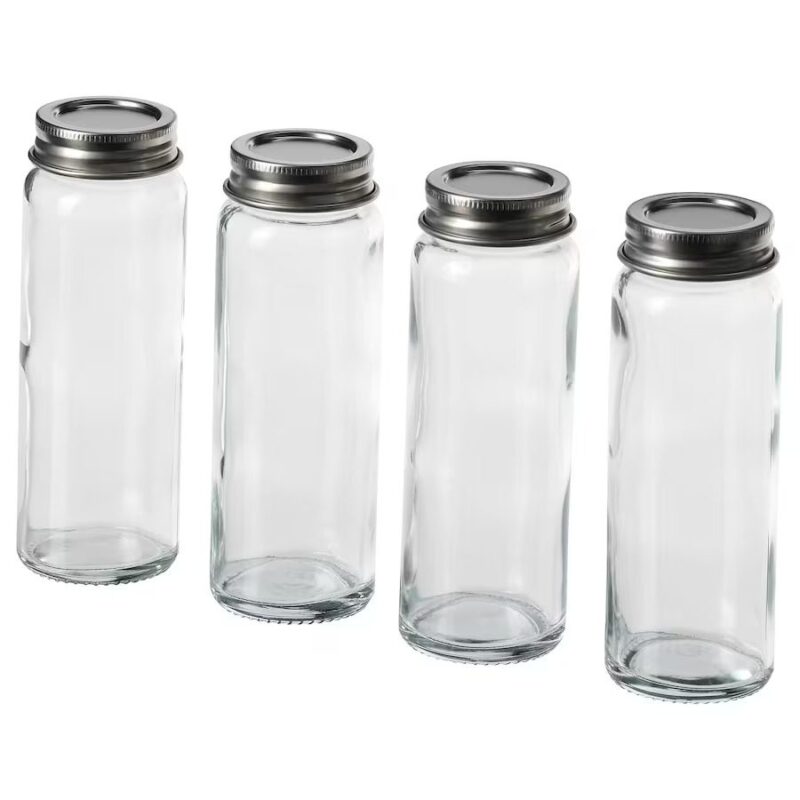 citronhaj spice jar clear glass stainless steel 1196248 pe902858 s5 11zon