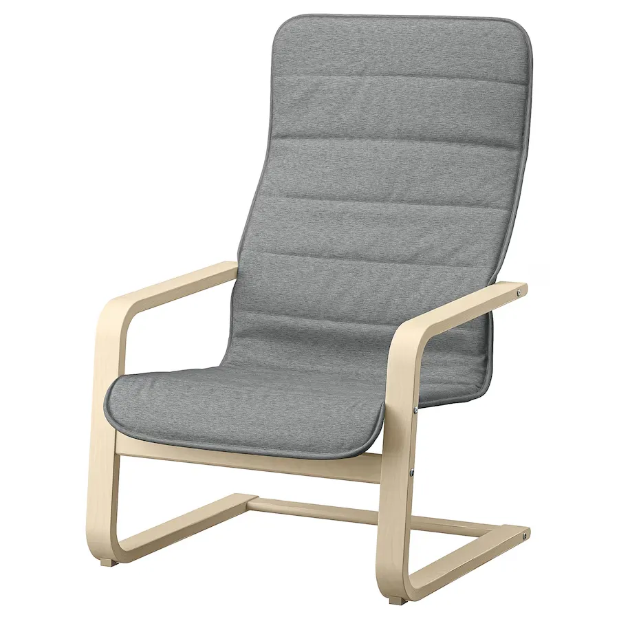 صندلی راحتی ایکیا مدل ARSUNDA arsunda armchair knisa light grey 1276550 pe930953 s5 11zon